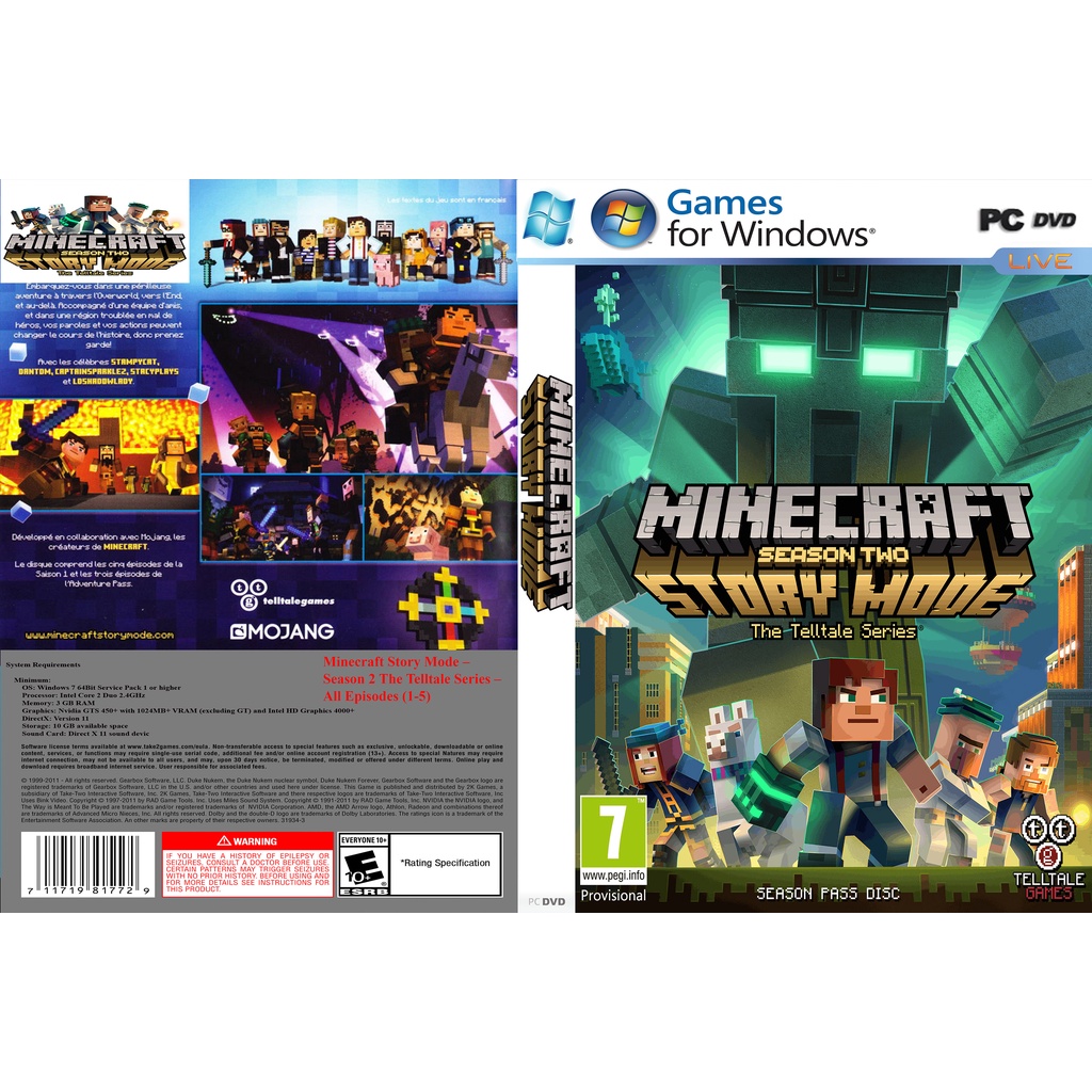 Minecraft: Story Mode – Season 2: The Telltale Series – All Episodes (1-5)  PC GAME [Offline INSTALLATION] | Shopee Malaysia