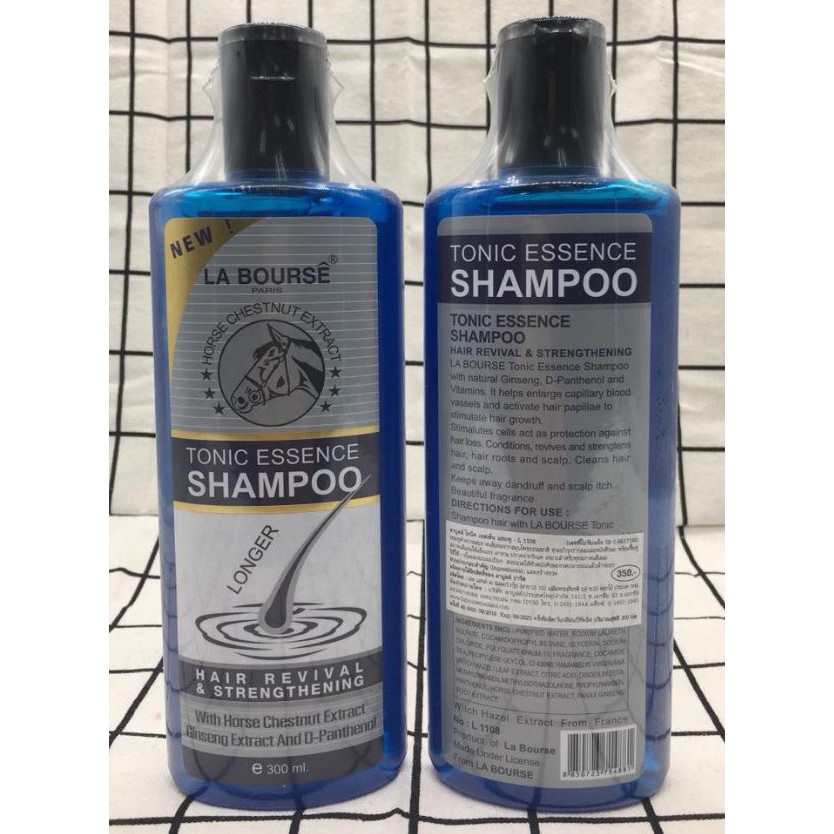 NEW LA BOURSE TONIC ESSENCE SHAMPOO FOR LONGER & STRONGER HAIR 300ml Shopee Malaysia