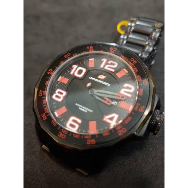 CHRONOFORCE ORIGINAL Solid Stainless Steel MEN'S WATCH 5188383GPB ...