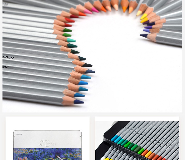 Marco 7100 Raffine Fine Art Colored Pencils 24/36/48/72 Colors Drawing ...
