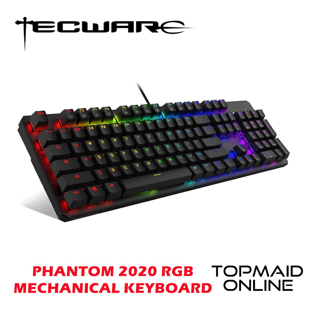 TECWARE PHANTOM 2020 RGB MECHANICAL KEYBOARD (RED / BLUE / BROWN SWITCH ...