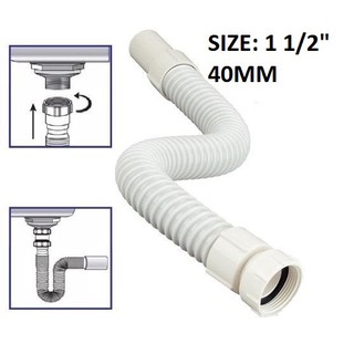 [TKM] Flexible Uni Trap Pipe / Outlet Trap (40MM / 1-1/2 INCH) / PVC ...