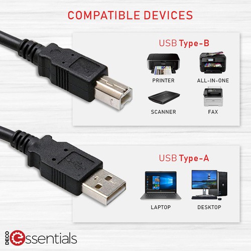 Types of clearance printer cables