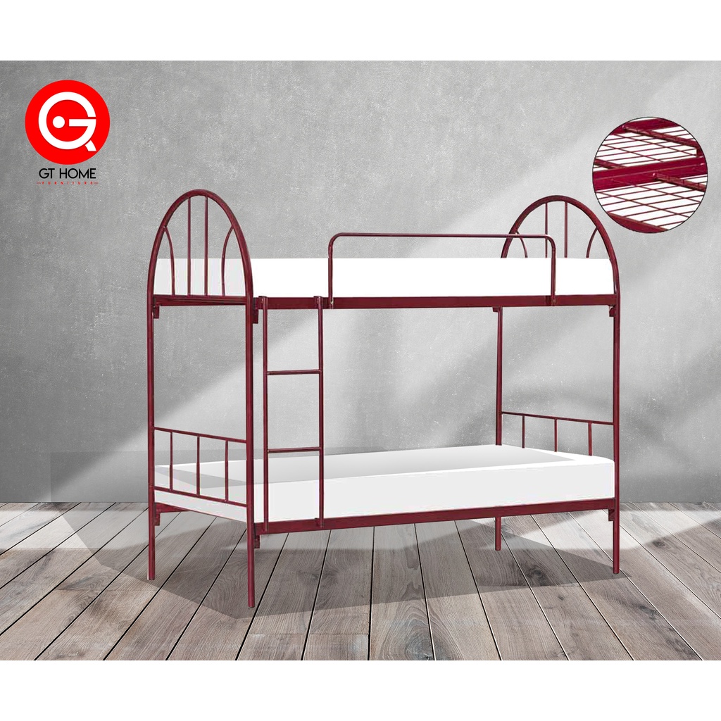 READY STOK Double Decker Bed Frame/Katil Dua tingkat/Katil Hostel Shopee Malaysia