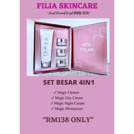 READY STOK ‼️ FILIA SKINCARE 🍓 SET FILIA 🍓 SET TRIAL FILIA 🍓 FULL SET ...