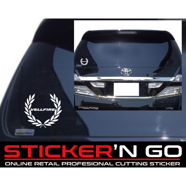 STICKER CUTTING CUSTOM ALPARD VELLFIRE DESIGN | Shopee Malaysia