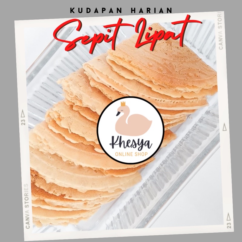 Kuih Sepit Lipat Biasa 40 Keping SNACK KUDAPAN KEREPEK KEROPOK HARIAN ...