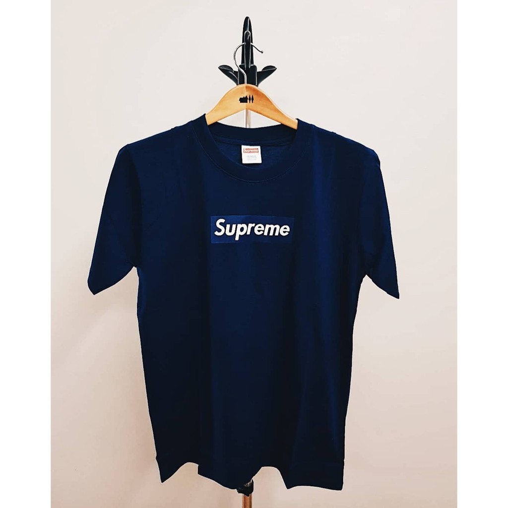 Buy Supreme New York Yankees Box Logo T-Shirt 'Navy' - SS15T1 NAVY