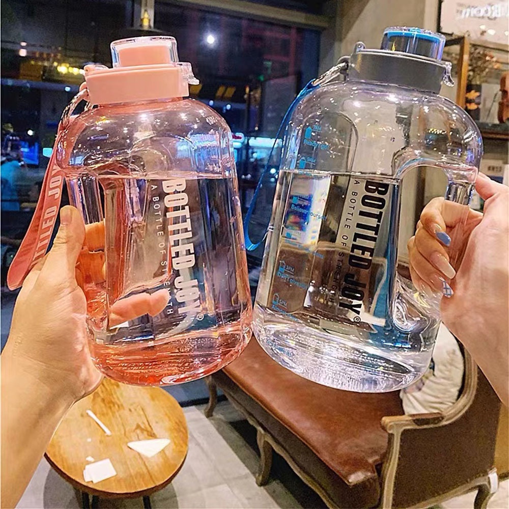 Bottled Joy Tritan 1500ML Water Bottle Motivational Time Marker GYM