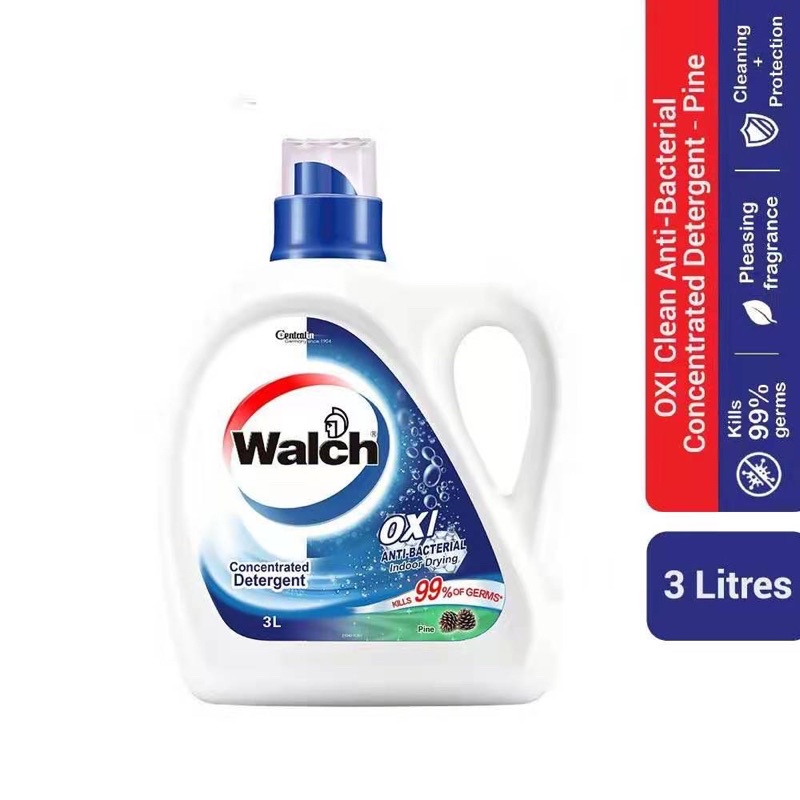 Walch OXI clean Anti-bacterial Concentrated Detergent (3L) | Shopee ...