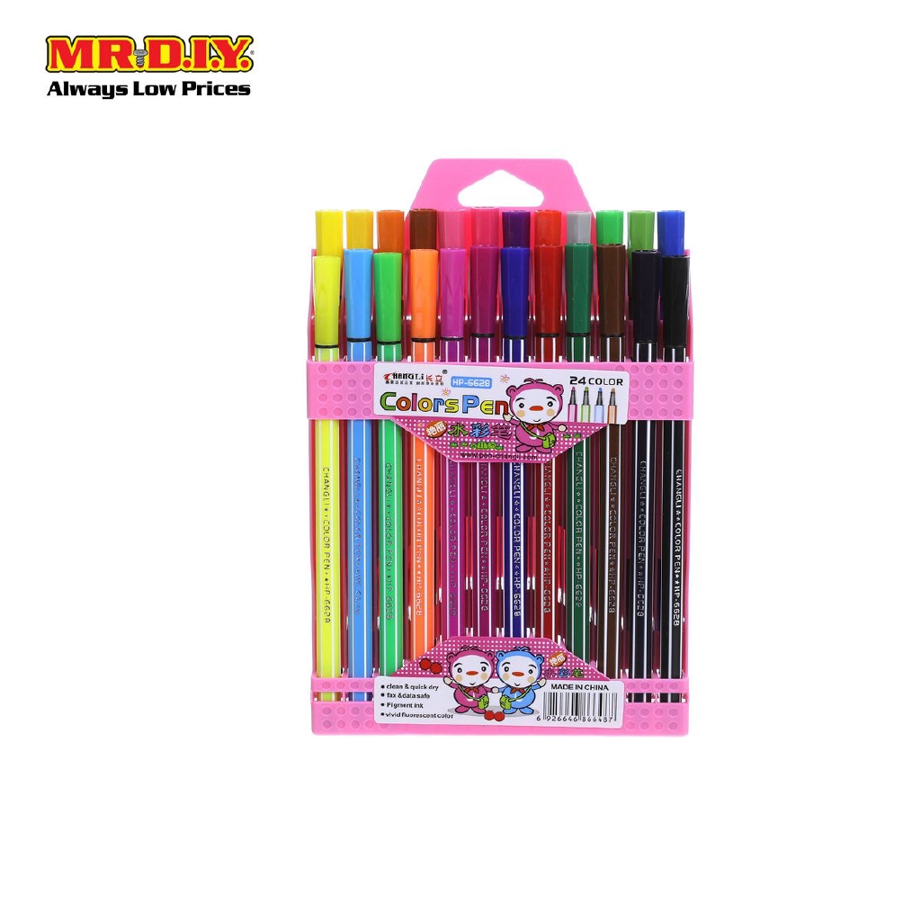 (MR.DIY) Changli Colors Pen (24pcs) | Shopee Malaysia