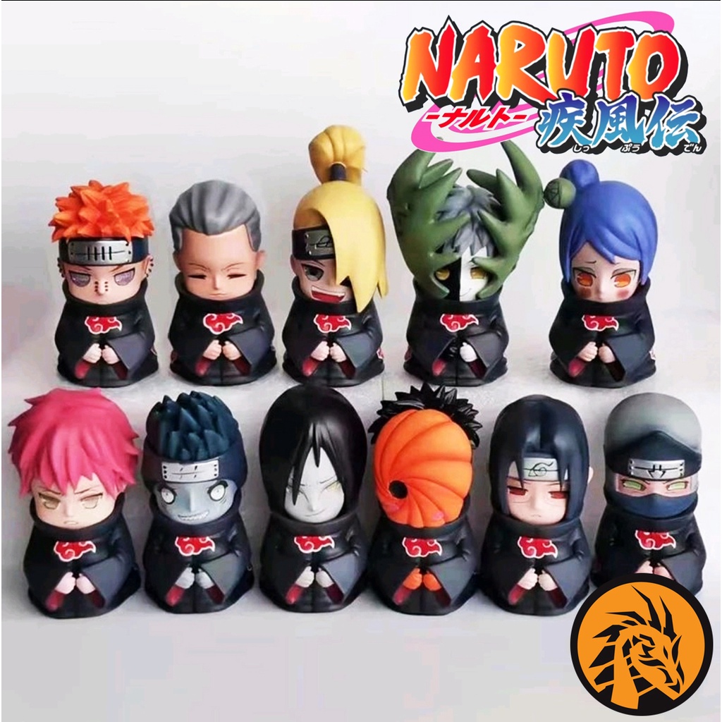 Naruto Model Akatsuki Group Size 8 Cm. Premium Grade Very Beautiful ...