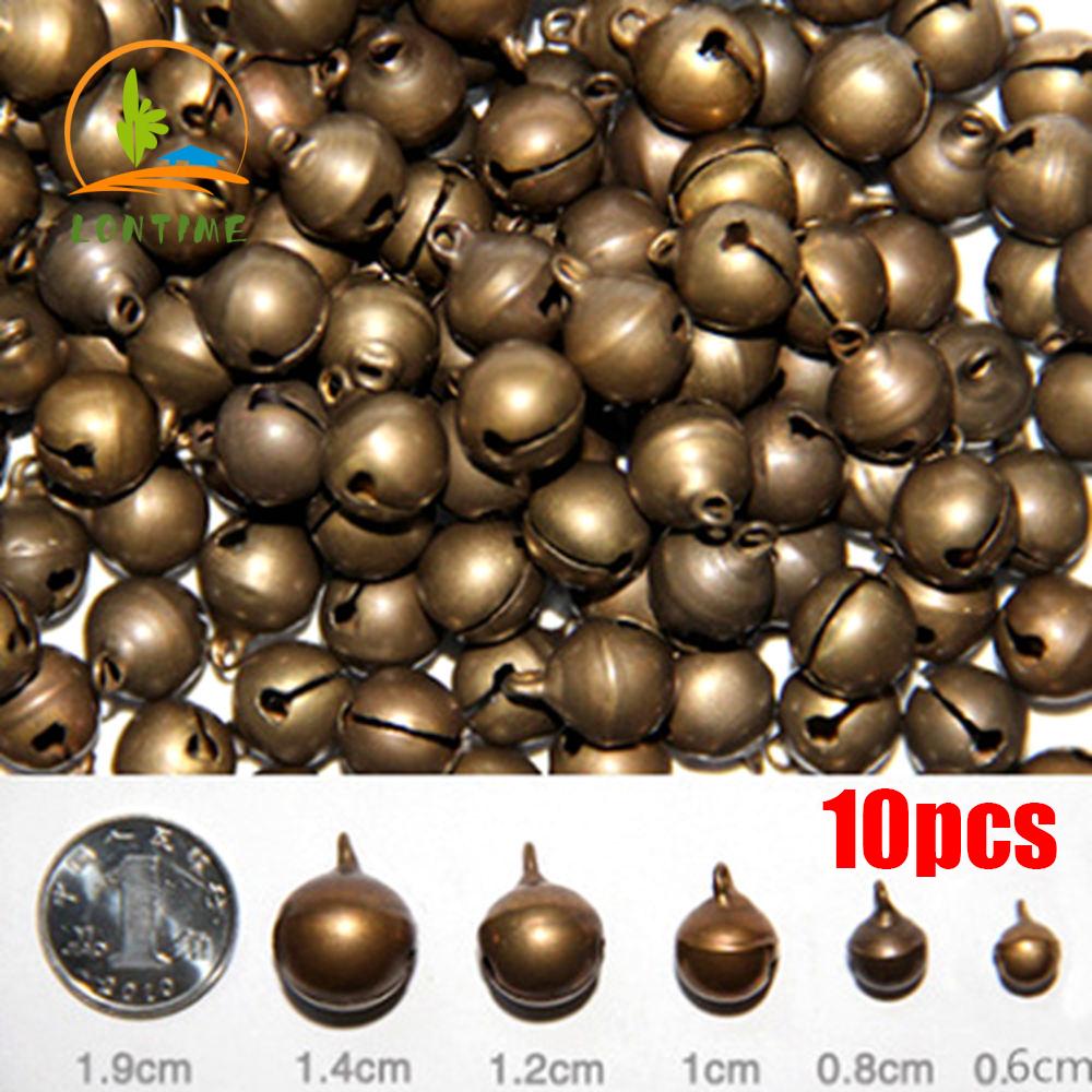 Bronze Jingle Bells Blocks 100pcs 6mm Christmas Bells Small