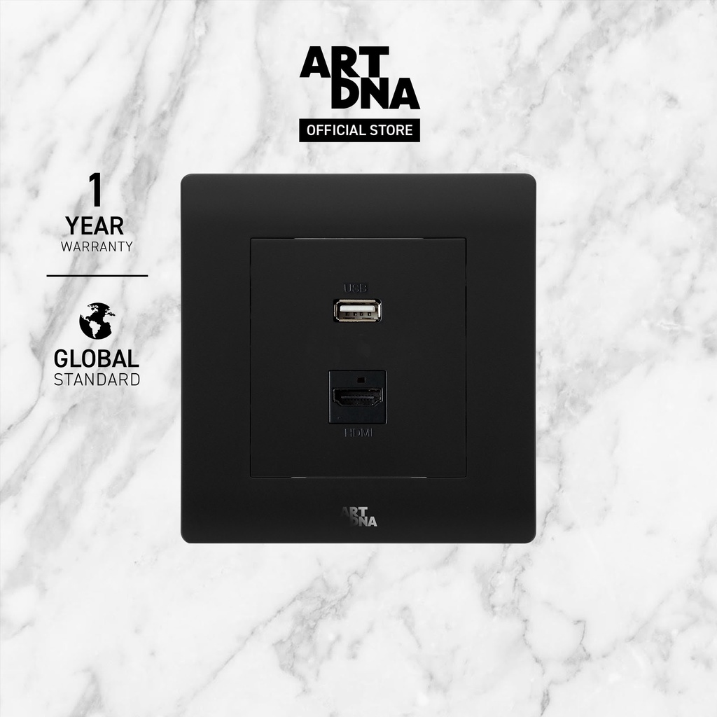 ART DNA Model A61 HDMI + USB Socket Black design switch Modern Light ...