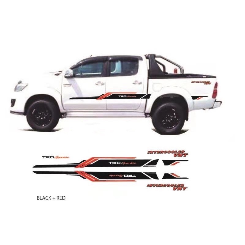 thumbnail image 2 of 2X Turbo Intercooler Decal Sticker – 3M Made In USA For Hilux Trucks & Vehicles 2 of 6