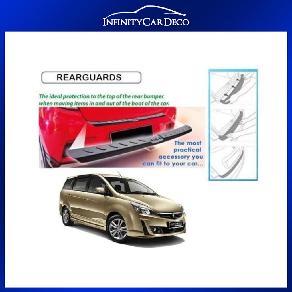 Perodua Exora Bold 2013 Rear Bumper Step Protector Guard | Shopee Malaysia