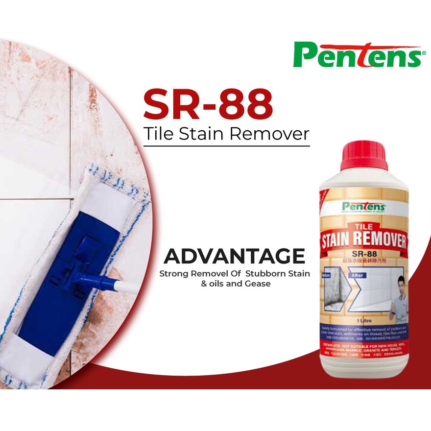 Pentens SR88 Concentrated Tile Stain Remover [1LITRE] Shopee Malaysia