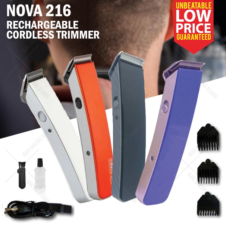 Nova NS-216 Rechargeable Cordless Hair Trimmer Shaver Cutter Clipper ...