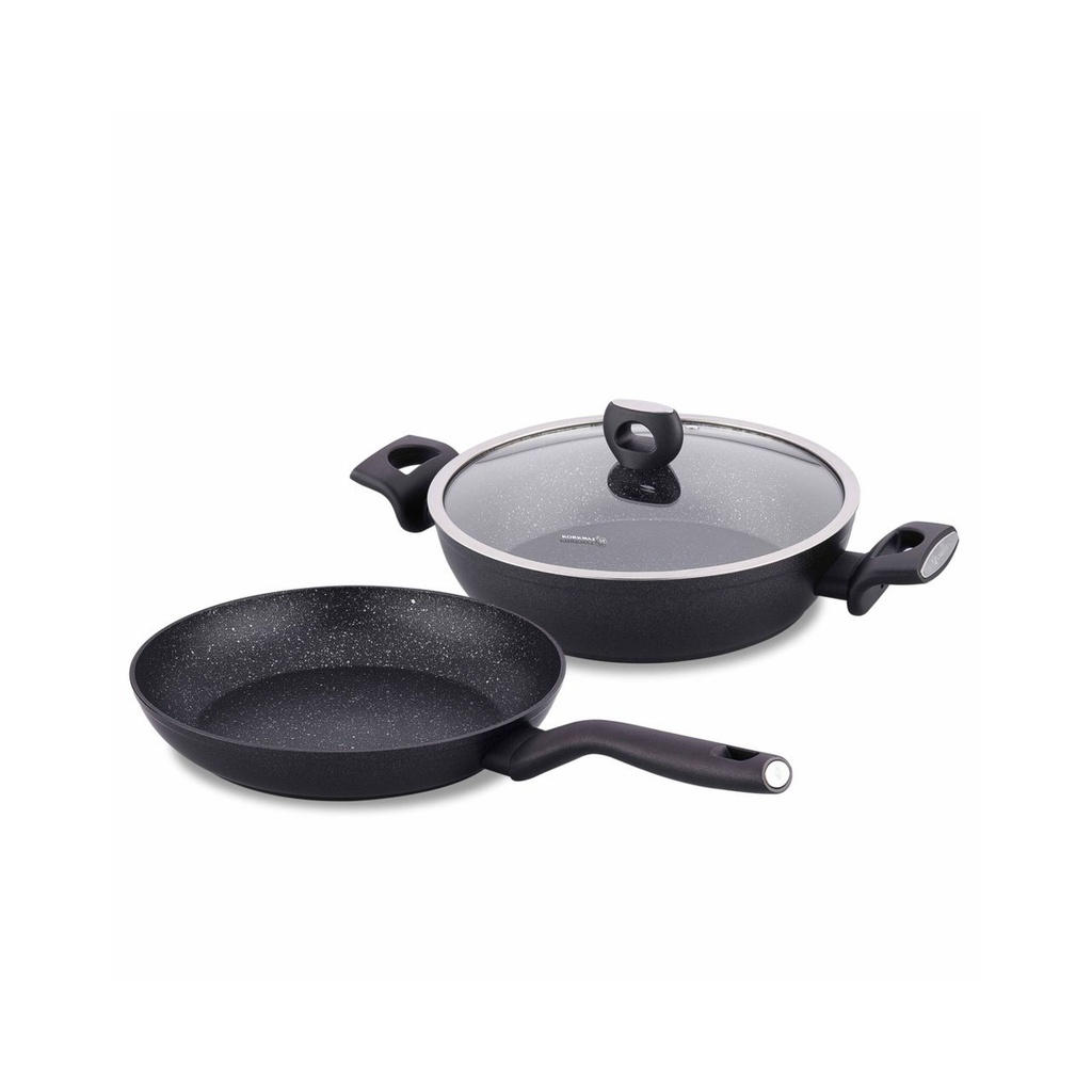 Korkmaz Nora NonStick Cookware Set 26cm Frying Pan and Cooking Pot