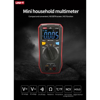 UNI-T UT123 UT123D Auto Range Mini Digital Multimeter Temperature ...