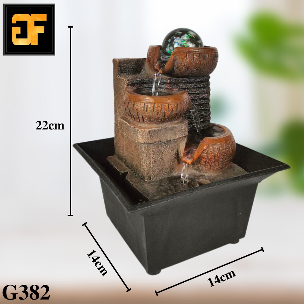 Tabletop Fountain, Feng Shui Indoor Water Fountain for Home Office