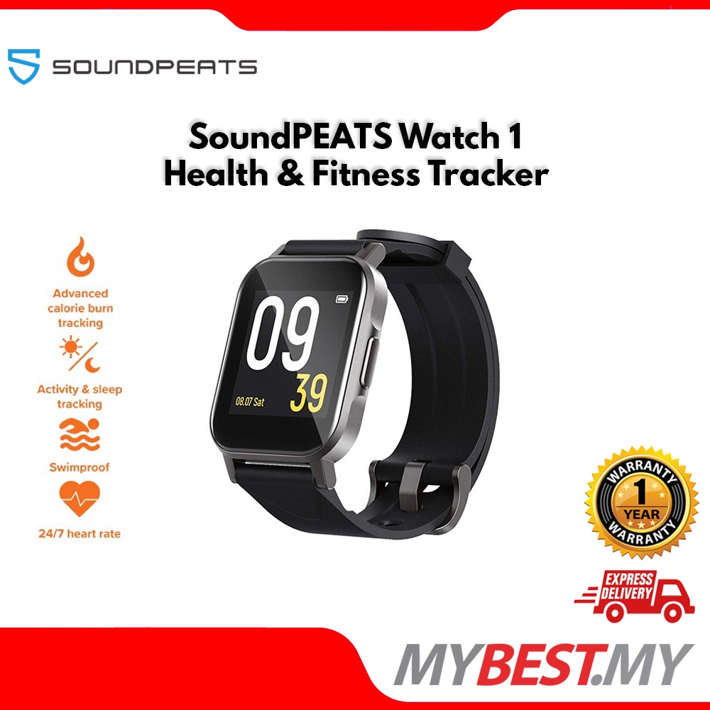 SoundPEATS Watch 1 Health & Fitness Tracker with Heart Rate Monitor