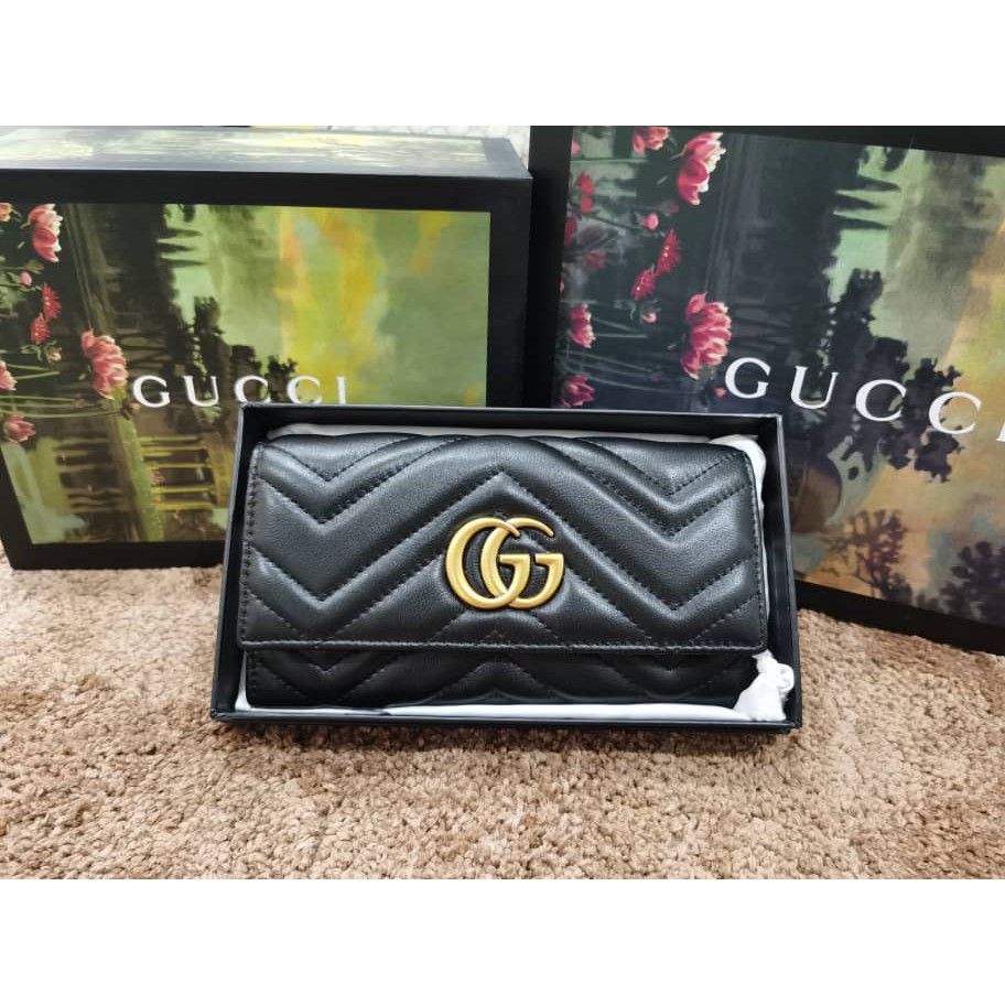 Gg marmont best sale continental wallet