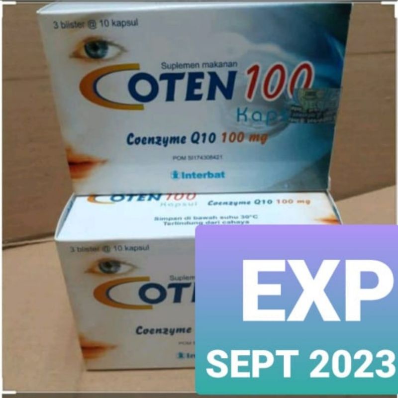 Coten 100 Mg 30 Capsule Shopee Malaysia