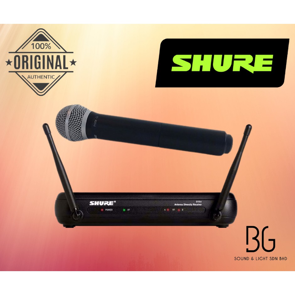 shure svx24 pg58 wireless microphone Shopee Malaysia