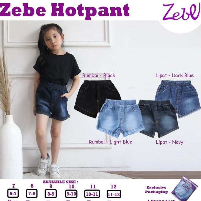 Zebe Jeans Hotpants Edition (6 To 11 Years) | Shopee Malaysia