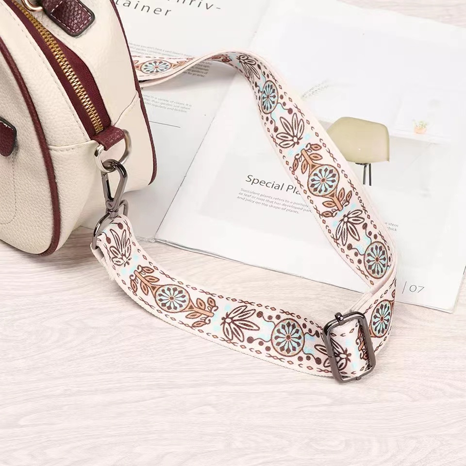 New Nylon Colored Belt Bag Strap Accessories for Women Rainbow