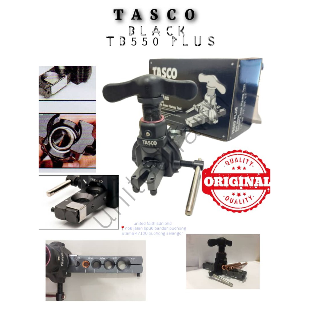 TASCO TB550 (PLUS) BLACK ECCENTRIC CONE FLARING TOOL Shopee Malaysia