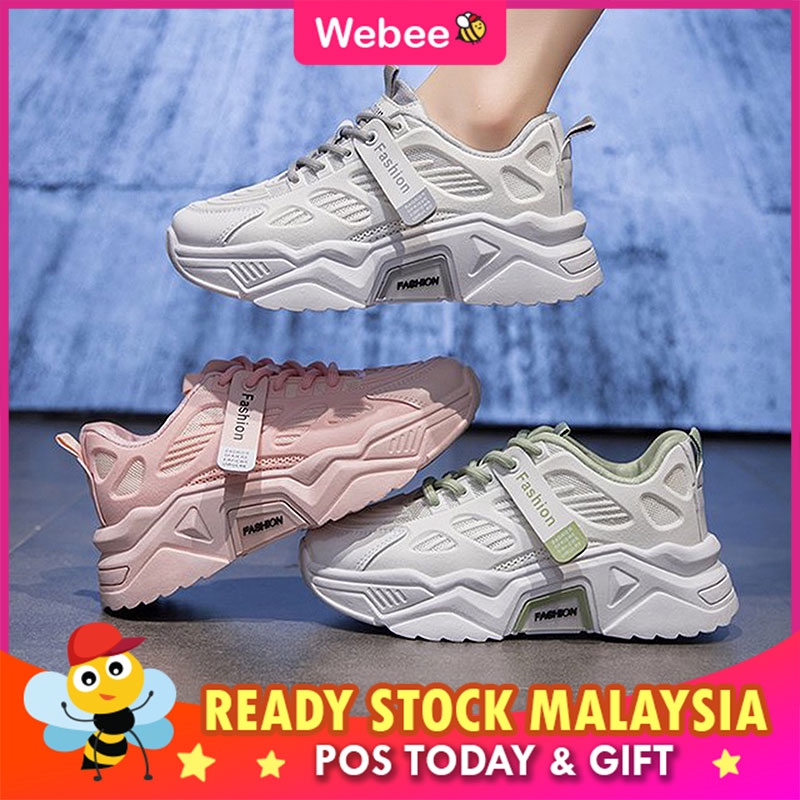 Ready Stock🎁webee D2012 Womens Sneakers Kasut Sukan Wanita Shopee