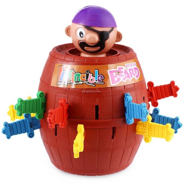 Running Man Pop Up Pirate Lord Barrel Roulette Game Party TOY 16 sword small and Big permainan lanun cucuk dan pop up