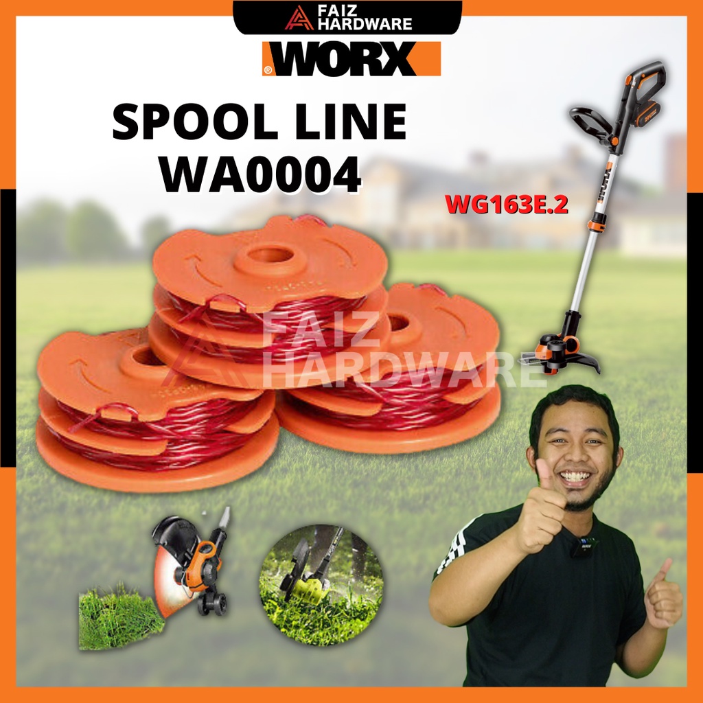 WORX WA0004 Replacement 10 Foot Grass Trimmer Edger Spool Line