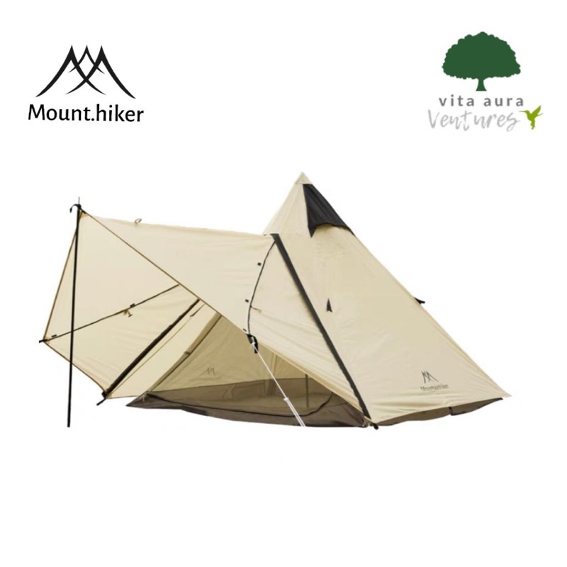 Mountainhiker 3 to 4 persons Teepee Tent Pyramid Dark Tower | Shopee ...