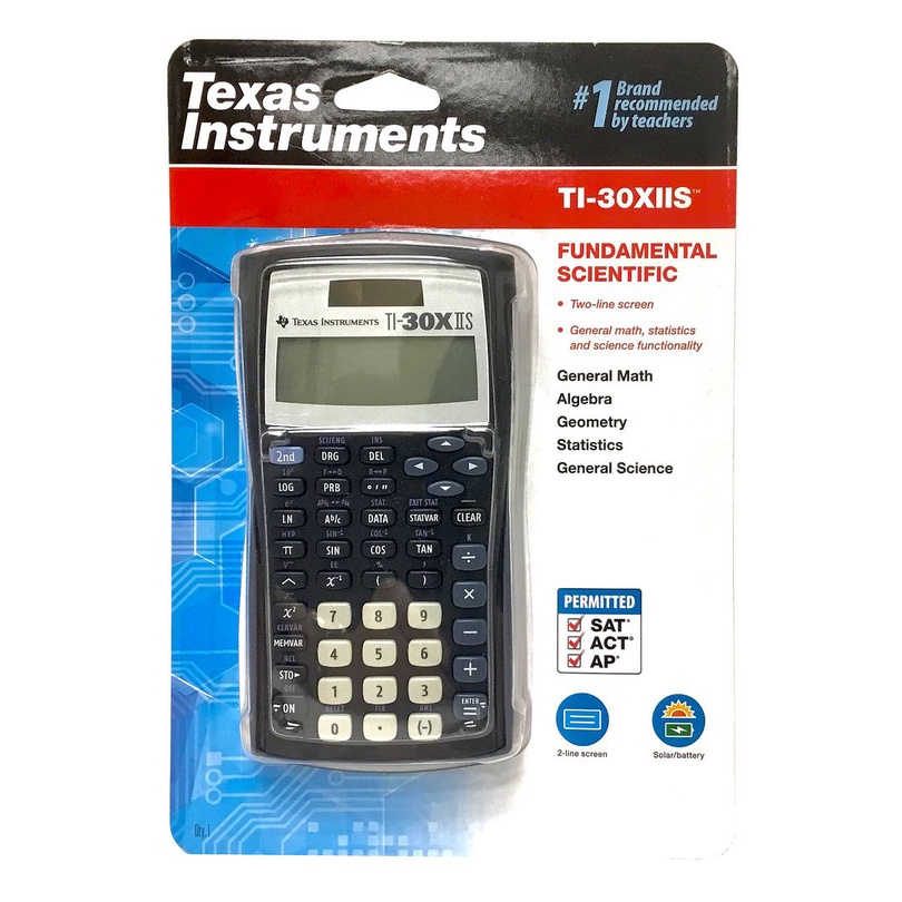 Texas Instruments TI-30XIIS Fundamental Two-Line Scientific Calculator ...