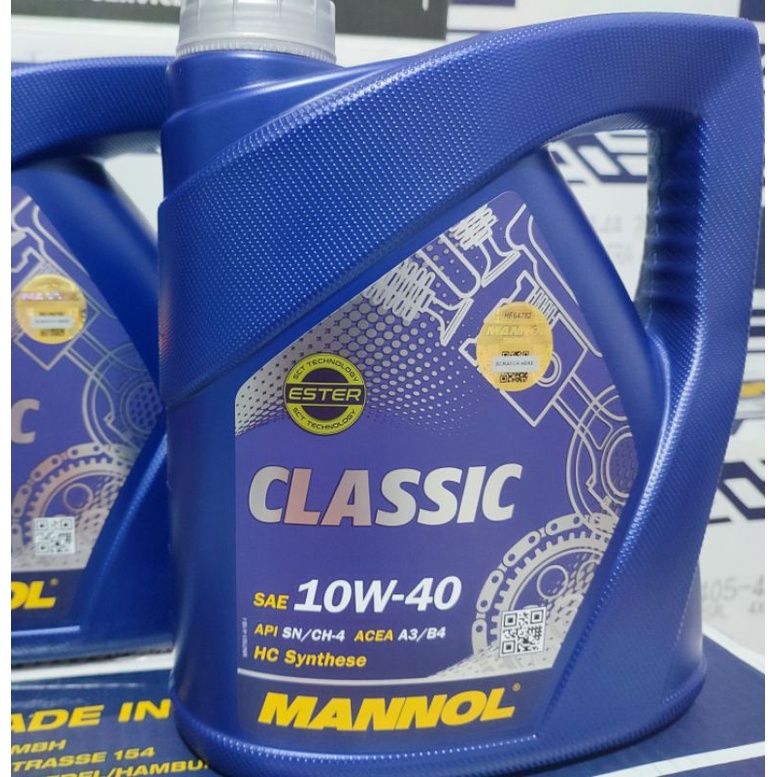 Mannol Classic 10w40 HC Synthese Fully Synthetic | Shopee Malaysia