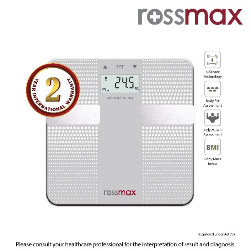 ROSSMAX prevention WF260 Body Fat Monitor Shopee Malaysia