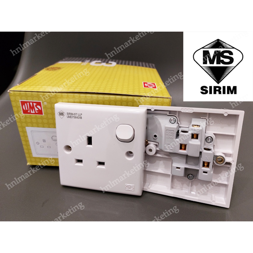 UMS 13A SWITCH SOCKET UMS3113 SIRIM | Shopee Malaysia
