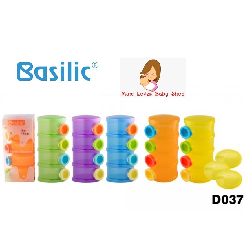 Basilic - Milk Powder Dispenser (Original Shape + 3 Top Covers ...