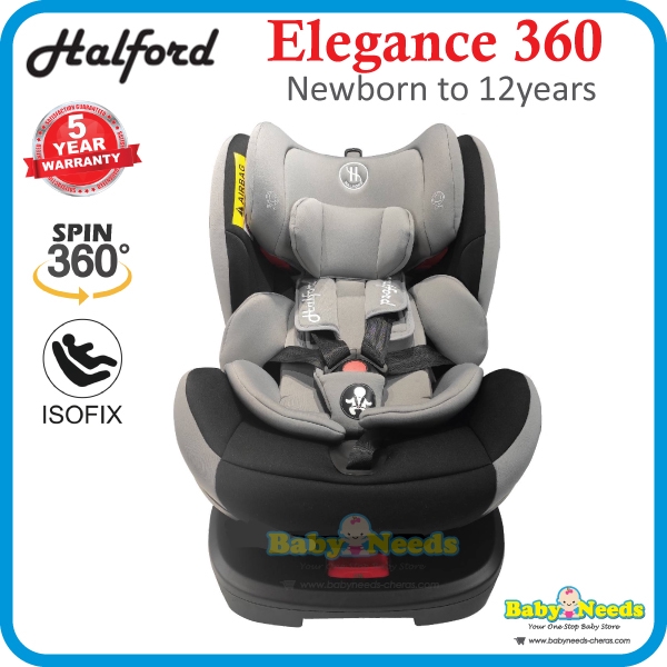 Halford Elegance 360 Isofix Convertible Car Seat ( 0m12years ) Shopee Malaysia