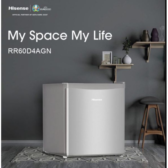 Hisense 60L 1 Door Single Mini Bar Refrigerator Fridge Peti Sejuk