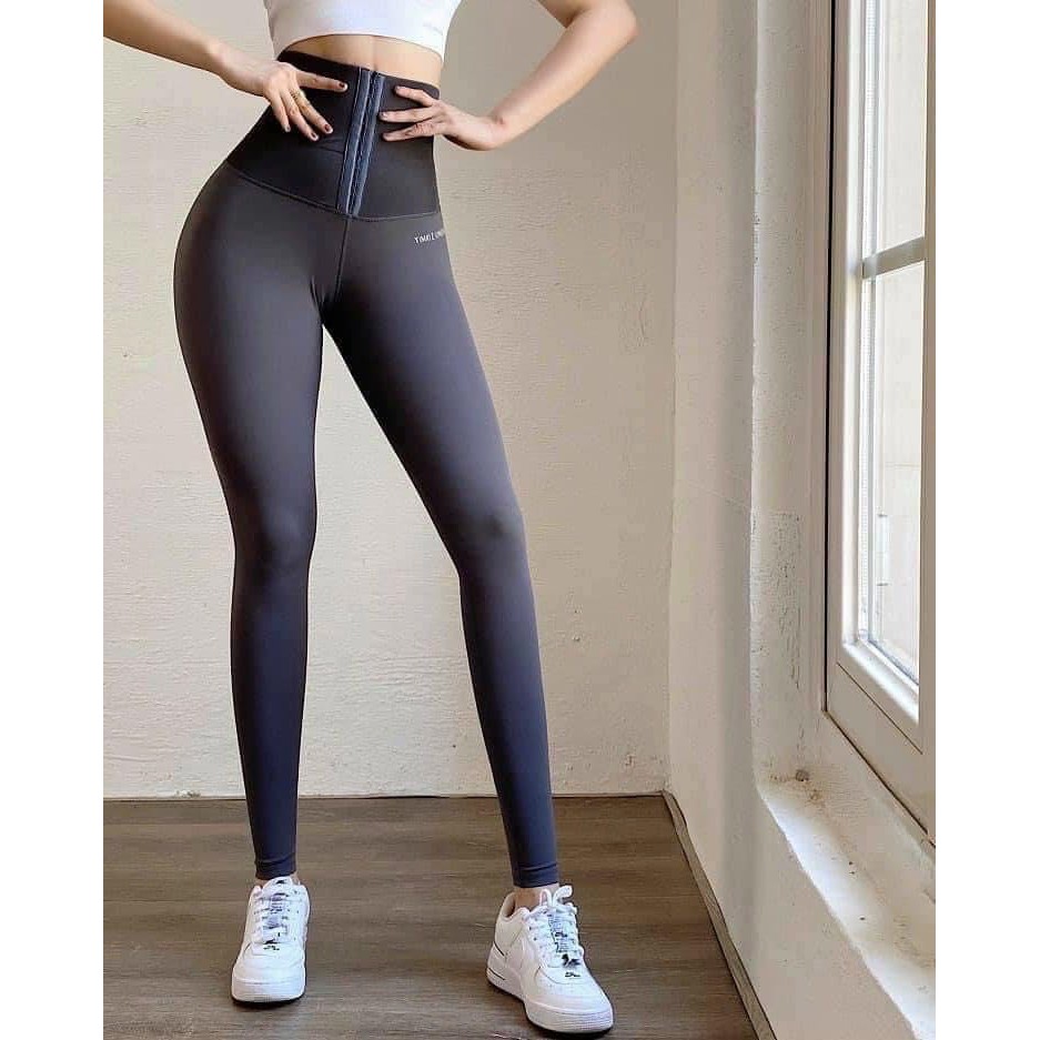 Aerobic yoga gym pants with gene knitted belts for women good ...