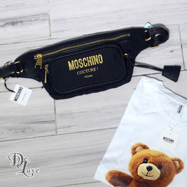 Moschino Couture Logo Belt Bag Shopee Malaysia