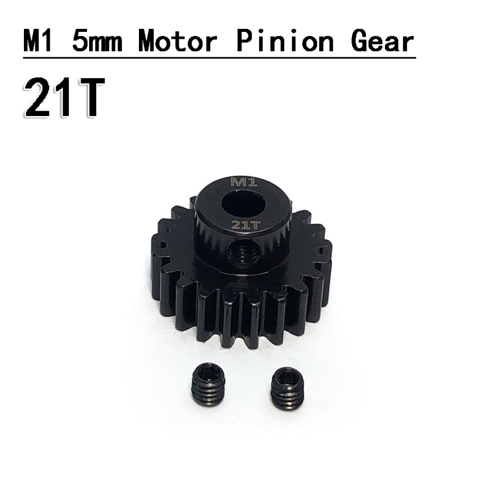 CrazyRacer Harden Steel Motor Gear 21T M0.8 Für Traxxas 1/10 E-Revo, Summit, Slash – 5 Mm Loch
