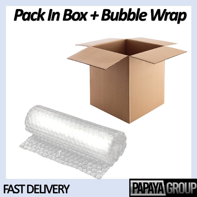 Extra Pack In Box + Bubble Wrap For Parcel Safety Arrive | Shopee Malaysia