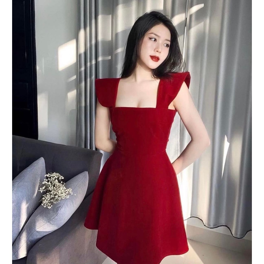 Shopee shop red dress