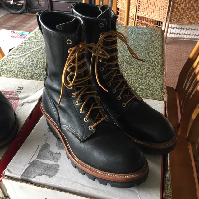 Red wing 218 logger boots best sale for sale