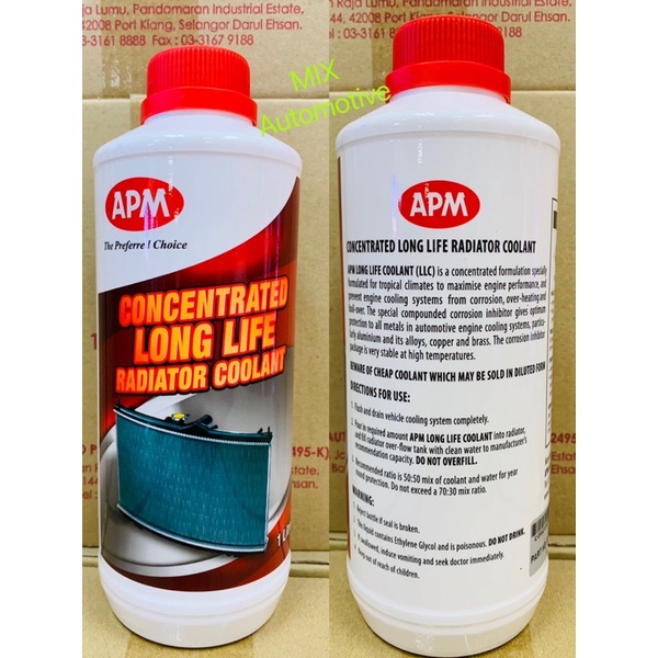 100% ORIGINAL APM COOLANT / Genuine Concerntrated LONG LIFE COOLANT ...